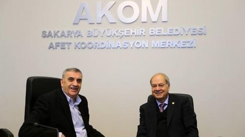 Başkan To&ccedil;oğlu, Milletvekili İsen İle Birlikte Akom&rsquo;da İncelemelerde Bulundu