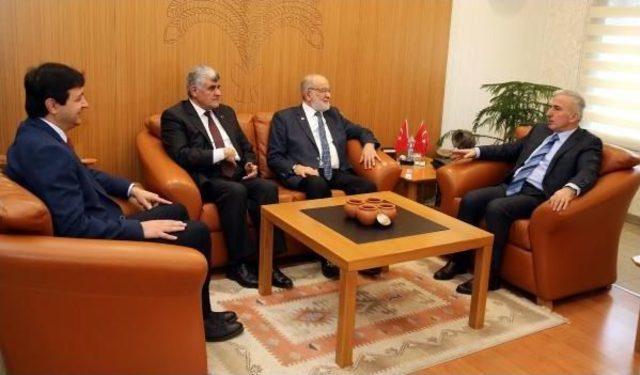 Sp Lideri Karamollaoğlu'dan Kayseri Valisi'ne Taziye Ziyareti