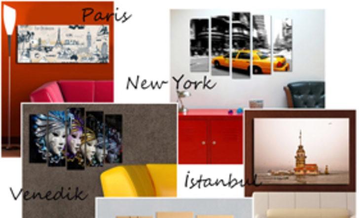 Şehir İkonları Tablolarda!