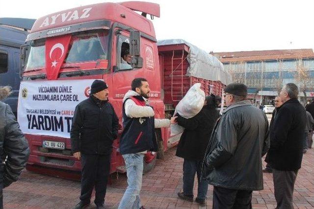 Halep’e Yardımlar Devam Ediyor