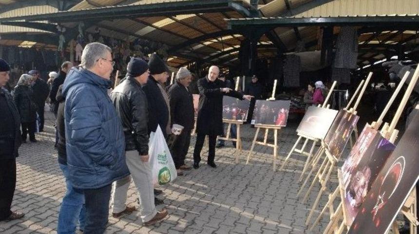 Vatandaş Hem Pazar Yaptı, Hem Sergiyi Gezdi