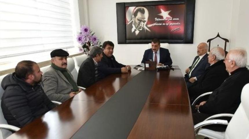 Mahalle Muhtarlarından G&uuml;rkan&rsquo;a Ziyaret