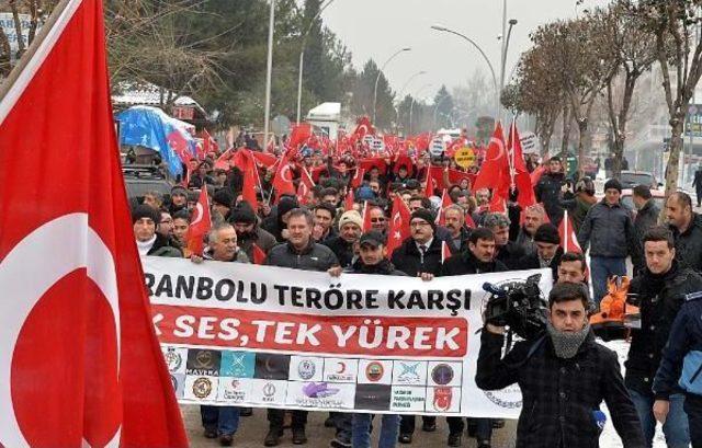 Safranbolu'da 'teröre Lanet' Yürüyüşü