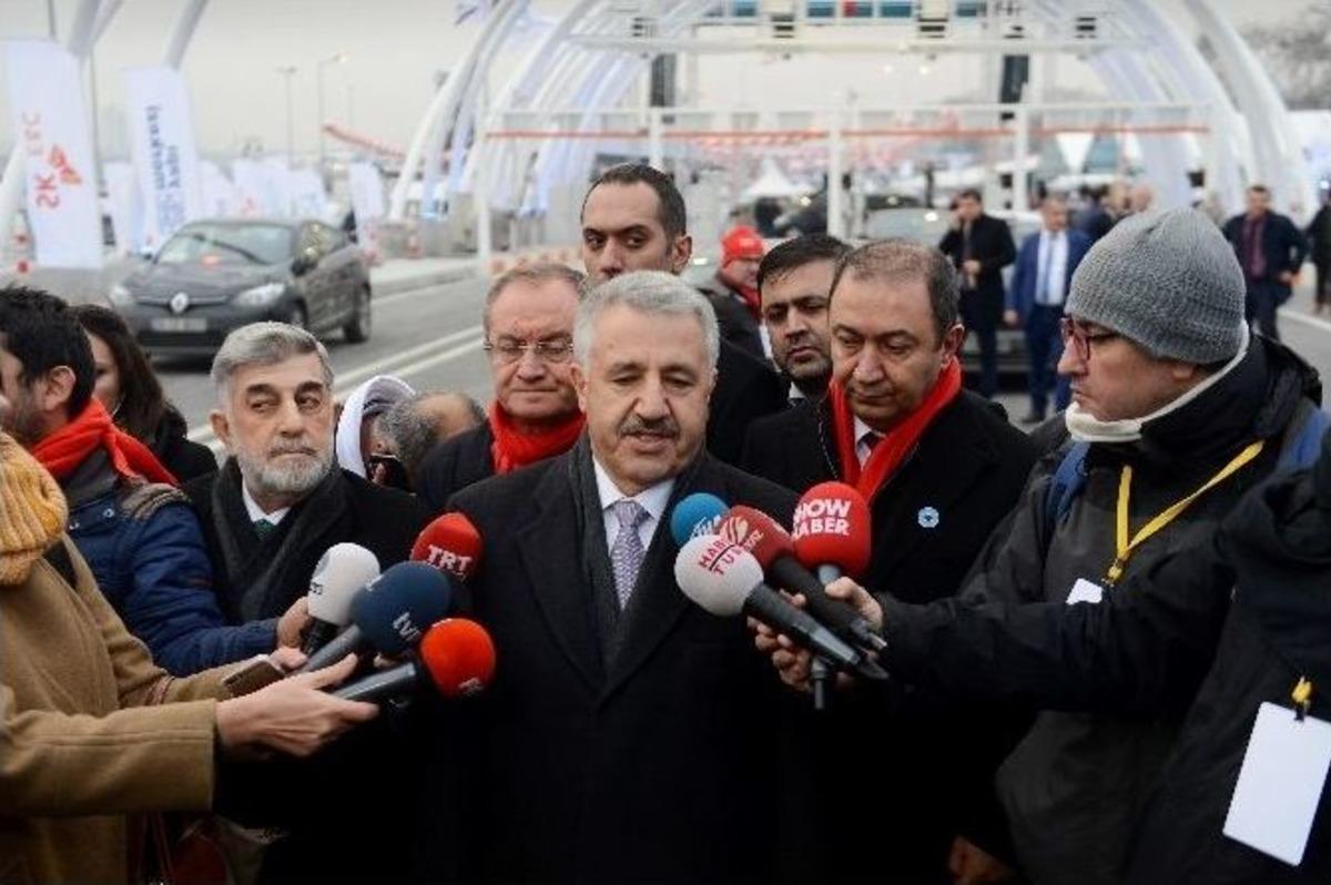 Bakan Arslan: "avrasya T&uuml;neli Yarın &Ouml;ğleden Sonra Hizmet Vermeye Başlayacak"