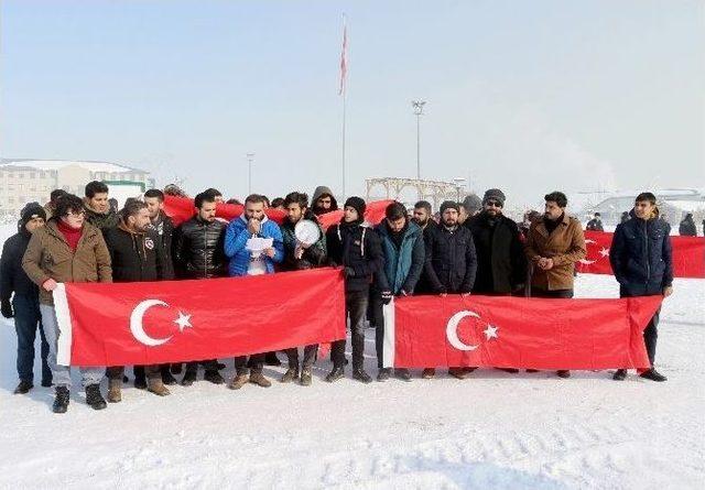 Ağrı İbrahim Çeçen Üniversitesi Öğrencilerinden Teröre Tepki