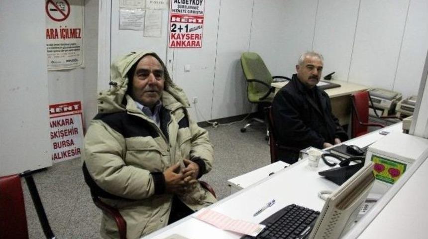 Kayseri Terminali Buz Kesti