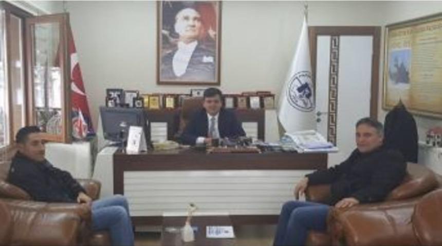 M&uuml;ze M&uuml;d&uuml;r&uuml; K&uuml;&ccedil;&uuml;kaydın&rsquo;dan Başkan Yal&ccedil;ın&rsquo;a Ziyaret