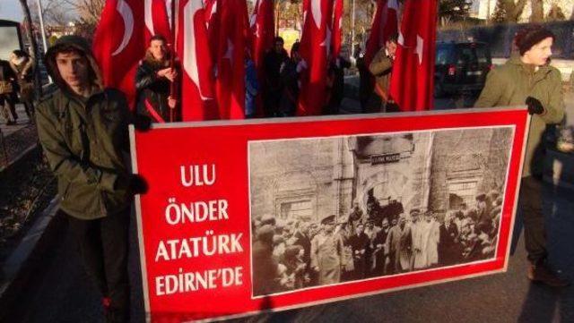 Atatük’Ün Edirne’Ye Gelişinin 86’Ncı Yıldönümü Kutlandı