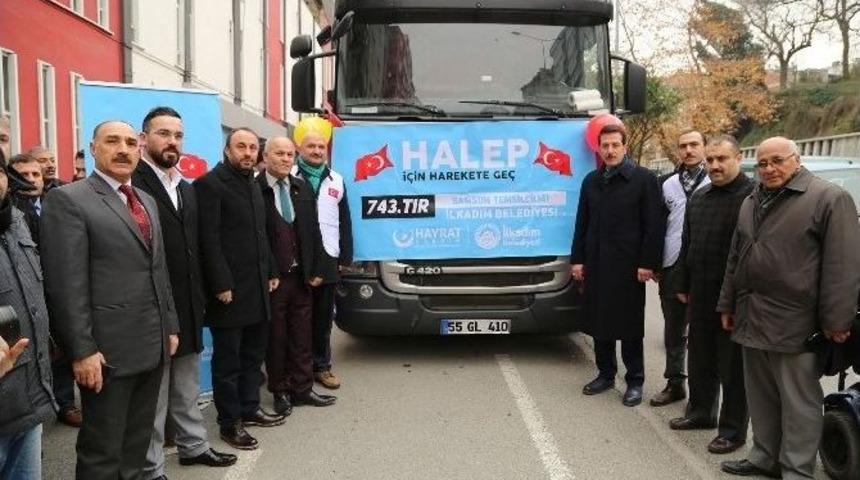 İlkadım&rsquo;dan Halep&rsquo;e Yardım