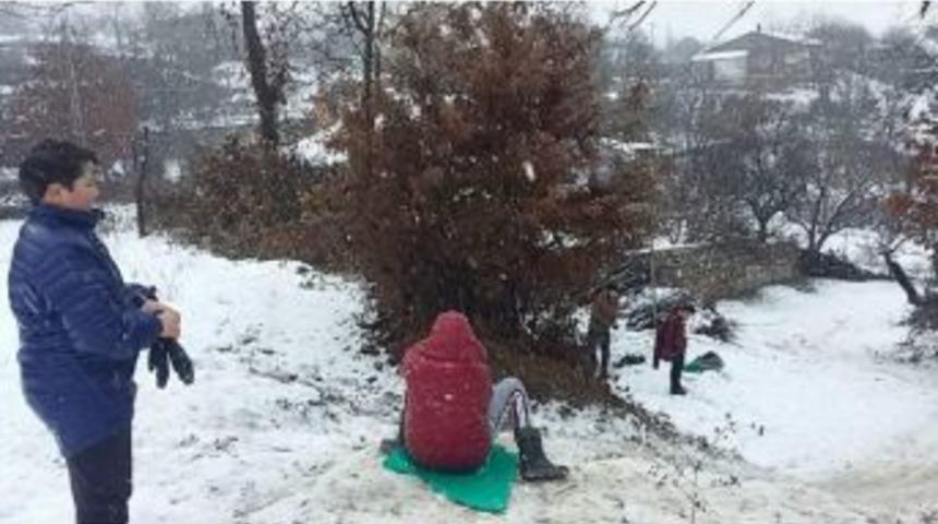 &Ccedil;anakkale&rsquo;de Kar Yağışı