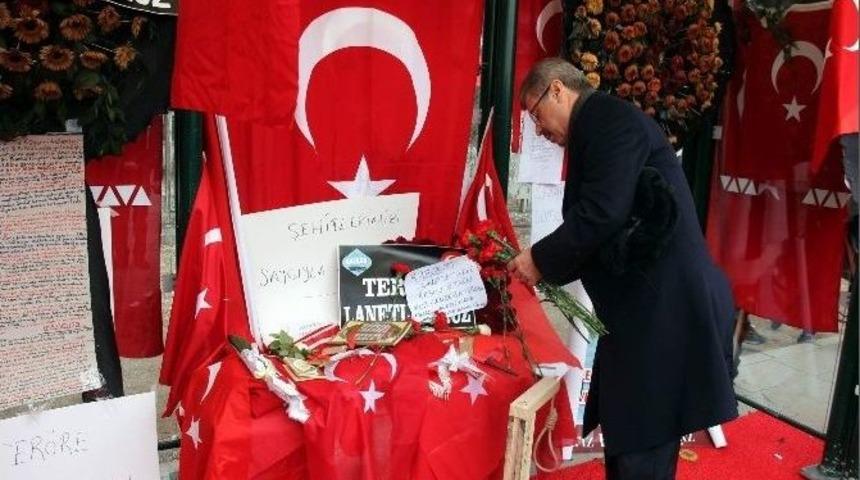 Pancar Ekicileri Kooperatifi Y&ouml;netimi, Şehit Komandolar Durağı&rsquo;nı Ziyaret Etti