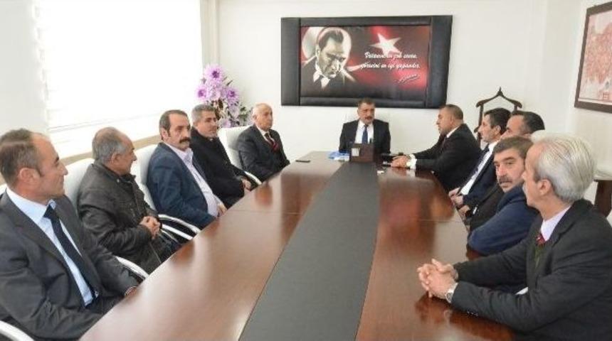 Sendika Başkanlarından G&uuml;rkan&rsquo;a Ziyaret Etti