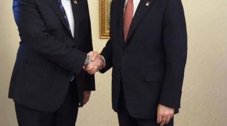 Kılı&ccedil;daroğlu, G&uuml;rcistan B&uuml;y&uuml;kel&ccedil;isi Koplatadze'yle G&ouml;r&uuml;şt&uuml;