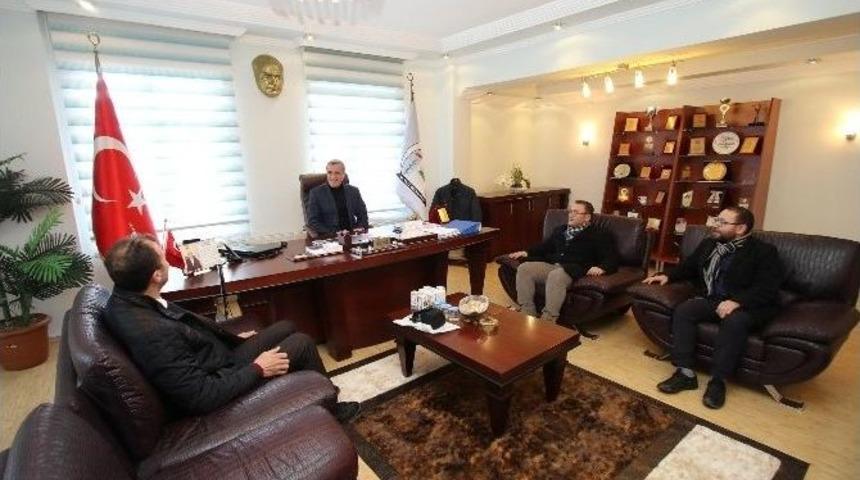 Başkan Akcan&rsquo;a Teşekk&uuml;r Ziyareti