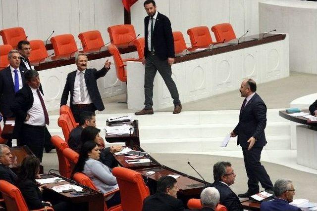 Meclis Genel Kurulunda Mhp-chp Gerginliği