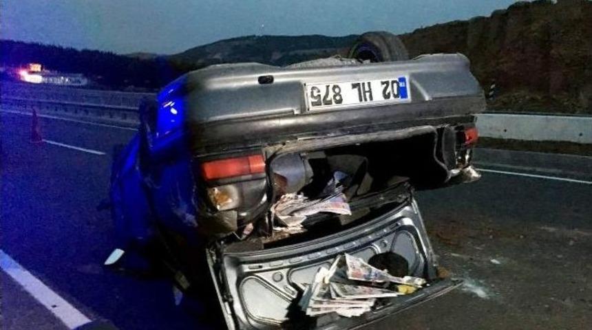 Otomobil Takla Attı: 3 Yaralı