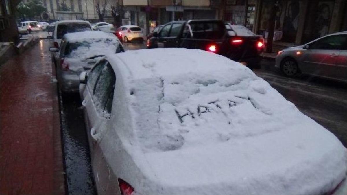 Hatay&rsquo;da Kar Kartpostallık Manzaralar Oluşturdu