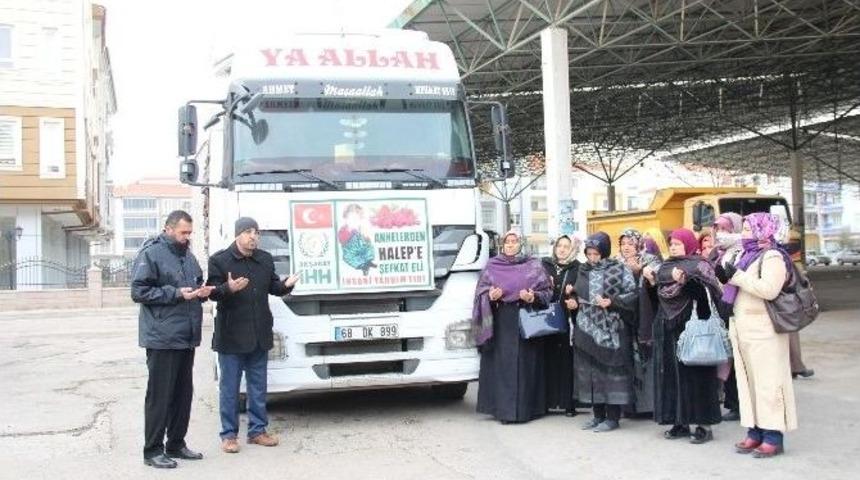 Aksaray&rsquo;dan Halep&rsquo;e 25 Ton Un Yardımı