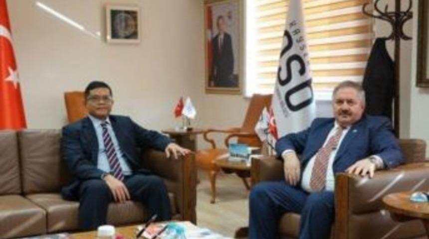 Endonezya B&uuml;y&uuml;kel&ccedil;iliği Ticaret Ataşesi Osb&rsquo;yi Ziyaret Etti
