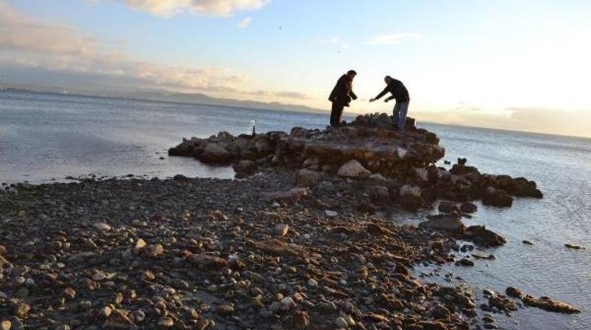 Sular &Ccedil;ekilince Kayalığa Y&uuml;zmek Yerine Y&uuml;r&uuml;d&uuml;ler