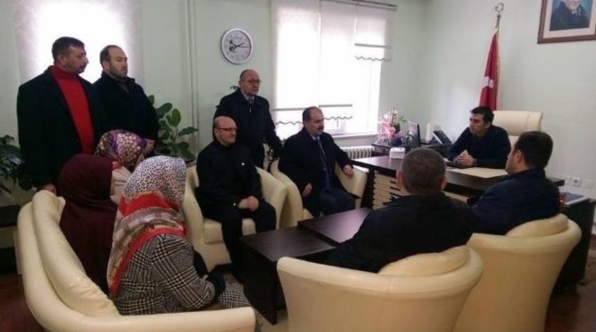 M&uuml;ft&uuml;l&uuml;k Personellerinden İl&ccedil;e Emniyet M&uuml;d&uuml;r Vekili Avcı&rsquo;ya Başsağlığı Ziyareti