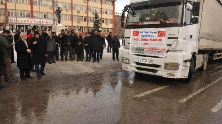 K&uuml;tahya&rsquo;dan Halep&rsquo;e Gıda Tır&rsquo;ı