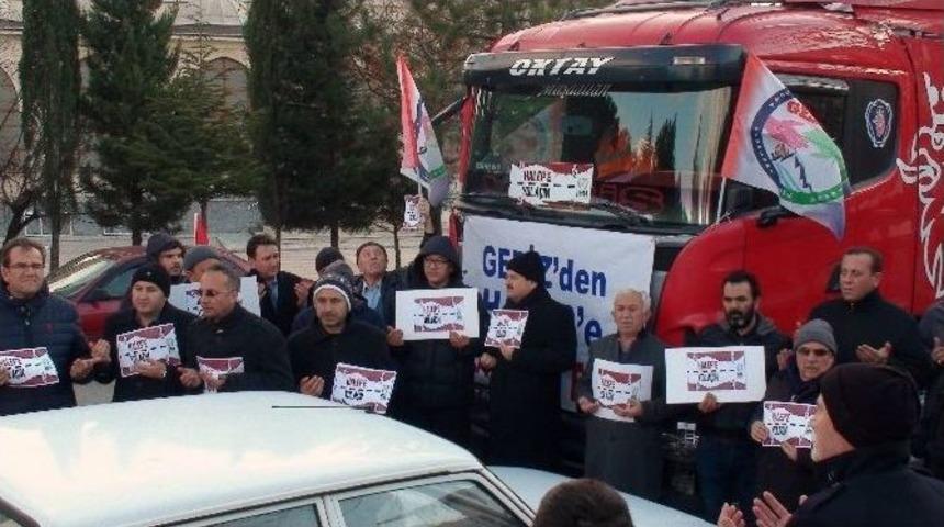 Gediz&rsquo;den Halep&rsquo;e Gıda Ve Giyim Yardımı