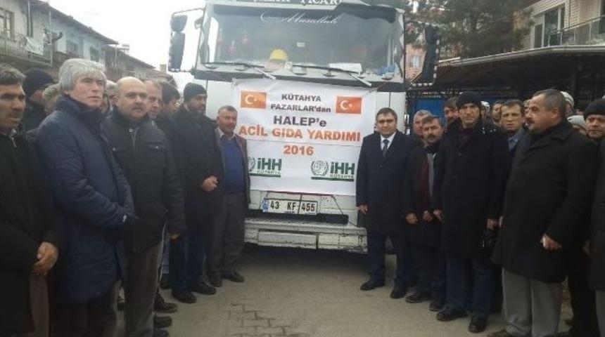 Pazarlar&rsquo;dan Halep&rsquo;e Yardım