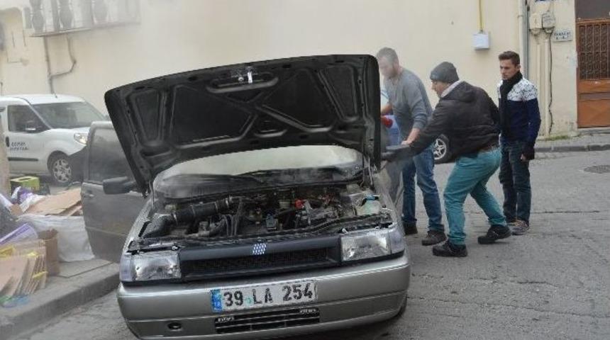 Kırklareli’nde Araç Yangını