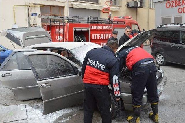 Kırklareli’nde Araç Yangını