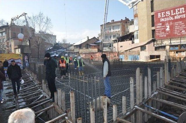 İnegöl Katlı Otoparkın Temeli Atıldı