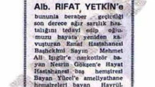 49 yıl önce ölümden dönmüştü