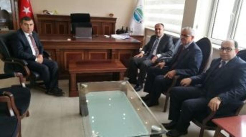 Başkan &Ouml;zaltun&rsquo;dan, Yeni Atanan Kaymakam Şahiner&rsquo;e Ziyaret