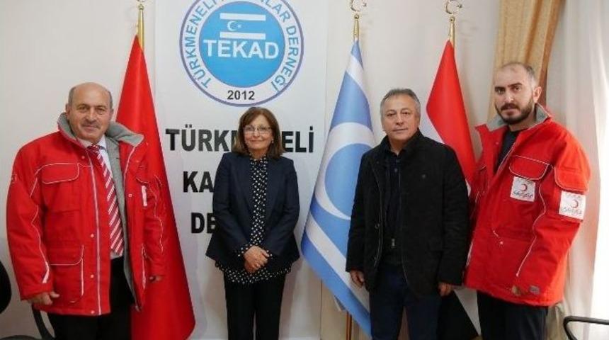 Başkan Akg&uuml;n&rsquo;den T&uuml;rkmeneli Kadınlarına Yardım Eli