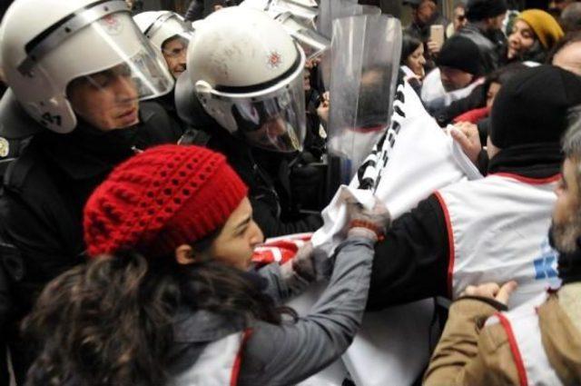 Ankara'ya Yürüyen Kesk Üyeleri Ile Polis Arasında Arbede Çıktı