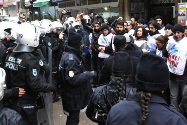 Ankara'ya Yürüyen Kesk Üyeleri Ile Polis Arasında Arbede Çıktı