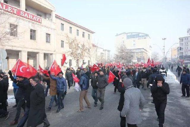 Ağrı'da Teröre Lanet Mitingi