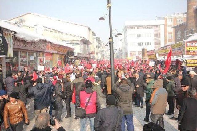 Ağrı'da Teröre Lanet Mitingi