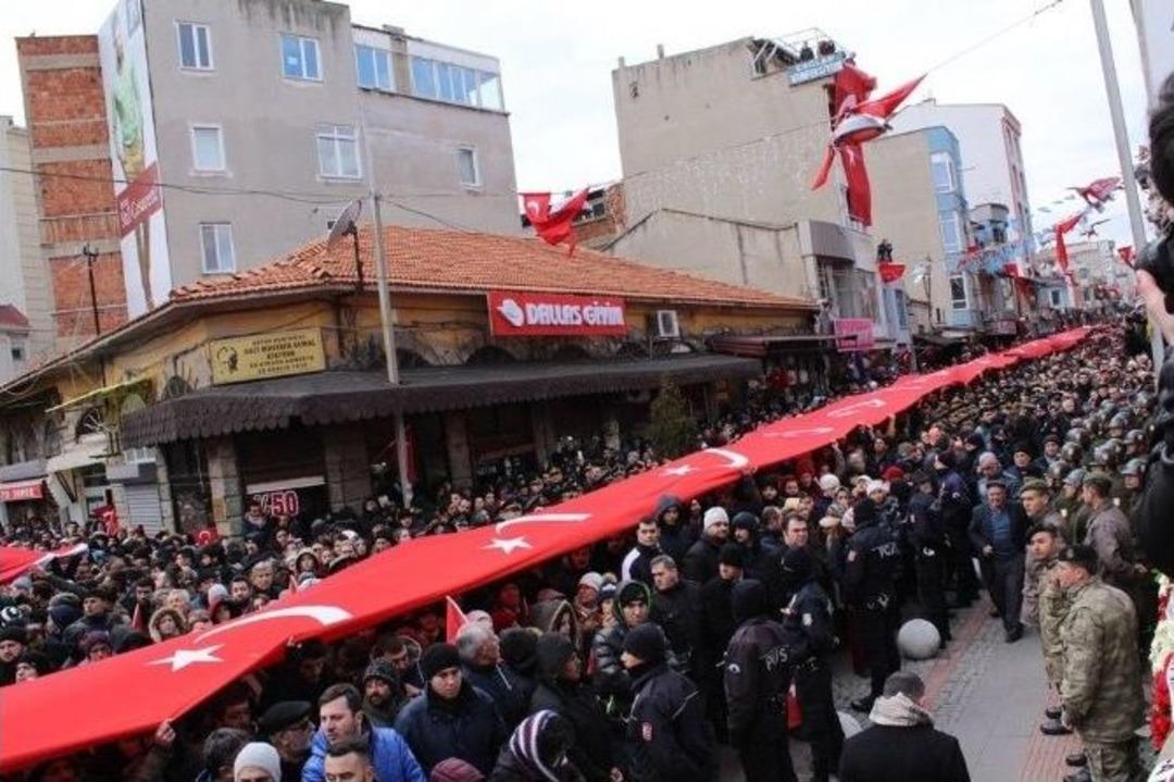 Kırklareli Şehidini Son Yolculuğuna Uğurladı