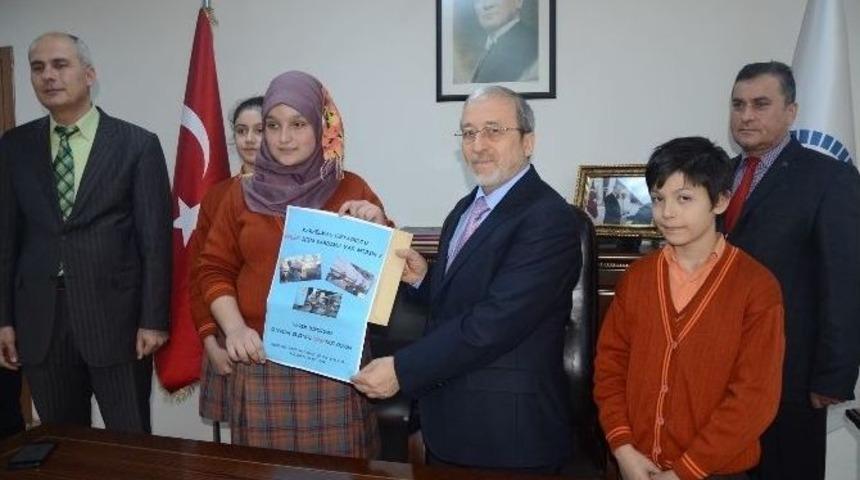 Ortaokul &Ouml;ğrencileri Halep İ&ccedil;in 30 &Ccedil;uval Un Topladı