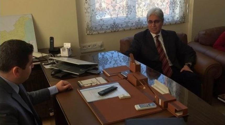 Yıldızeli Myo Müdürü Alim, Kaymakam Keskin’i Ziyaret Etti