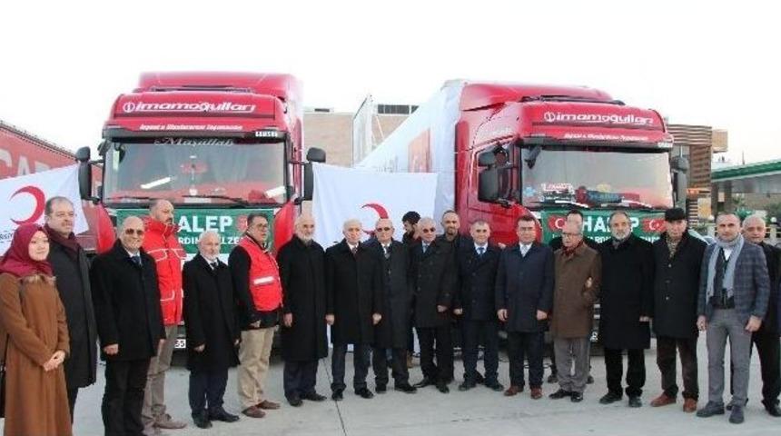 Samsun’dan Halep’e 5 Tır Yardım
