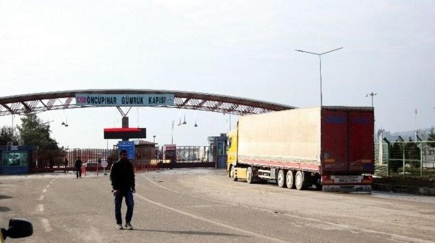 &Ouml;nc&uuml;pınar Sınır Kapısında Tır Yoğunluğu
