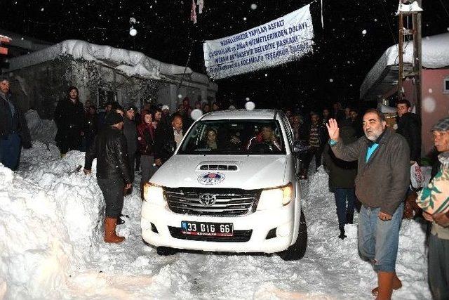 Kar Engeline Takılan Hastalara Belediye Ekipleri Yetişti