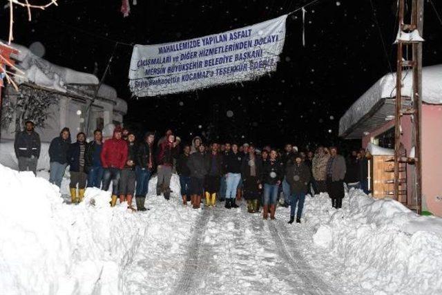 Mersin'de Kar Yüksek Kesimlerde Hayatı Felç Etti