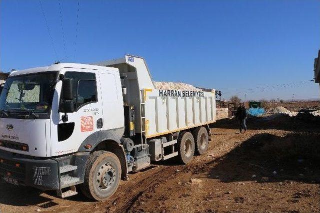 Harran Belediyesi Yağmur Çamur Dinlemiyor