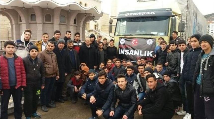 Kızılcahamam&rsquo;dan &ldquo;halep&rsquo;te İnsanlık &Ouml;lmesin&rdquo; Yardımları Yola &Ccedil;ıktı
