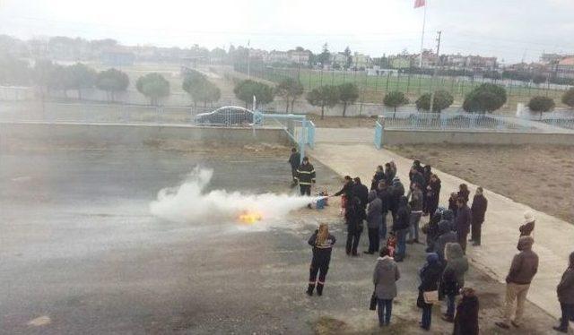 Marmaraereğlisi’nde Yangın Tatbikatı