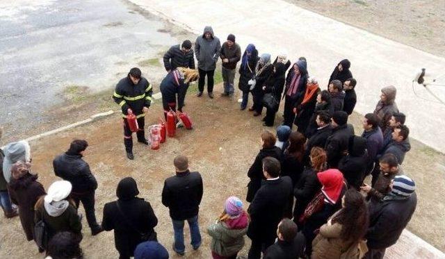 Marmaraereğlisi’nde Yangın Tatbikatı