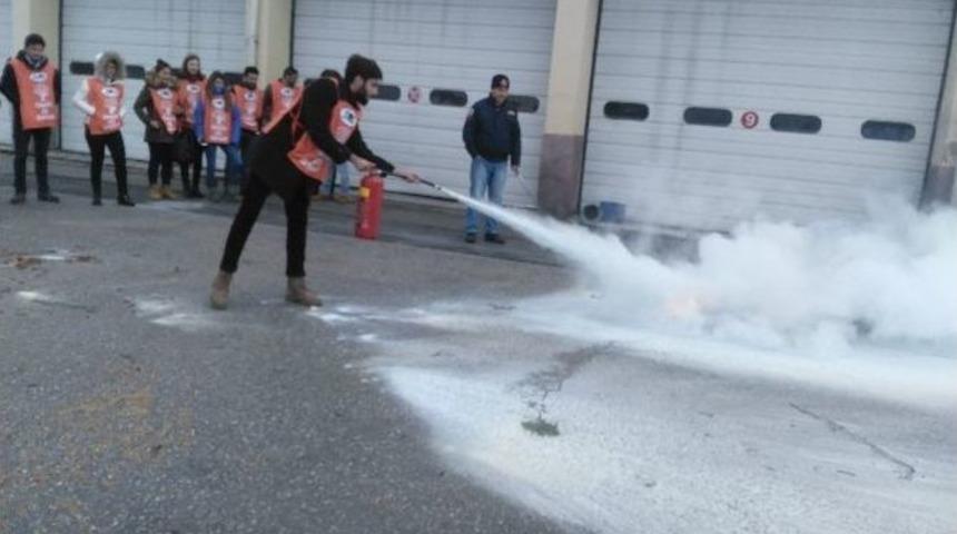 Genç Tema Gönüllüleri Yangın Eğitimi Aldı